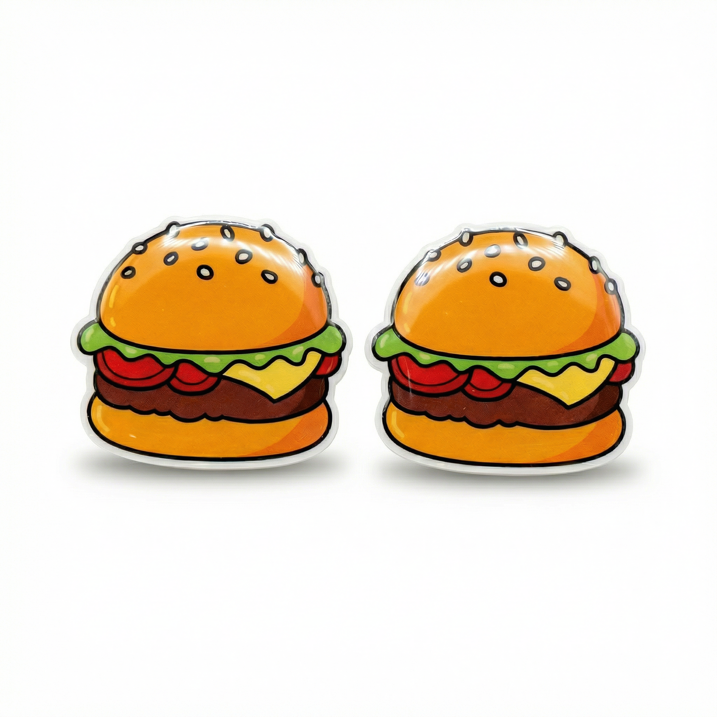 Burger titanium stud earrings for sensitve ears
